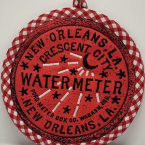 Hand Sewn potholder by Tracy Thomson of Kabuki Designs.