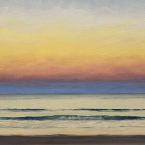Cotton Candy Sunset original painting by Mary Loftus.