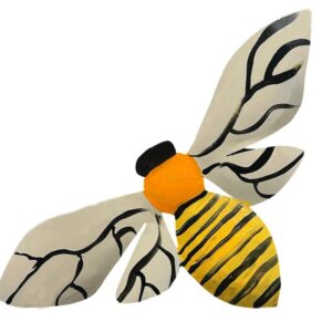 Metal Painted Bumble Bee design by Pat & André Juneau.